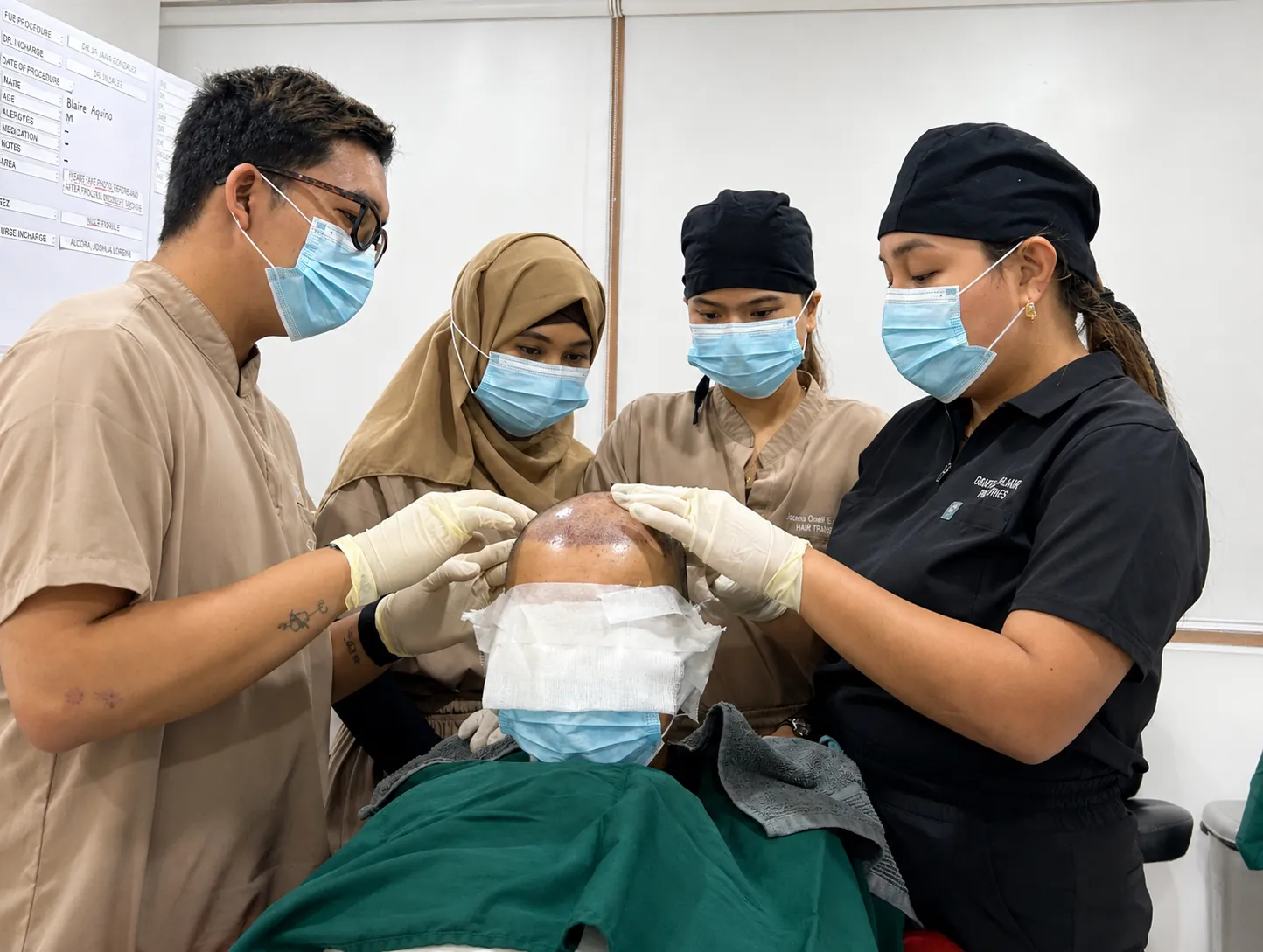 GraftLab Manila clinical team performing a procedure